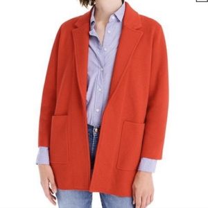 JCrew Red Sweater Blazer